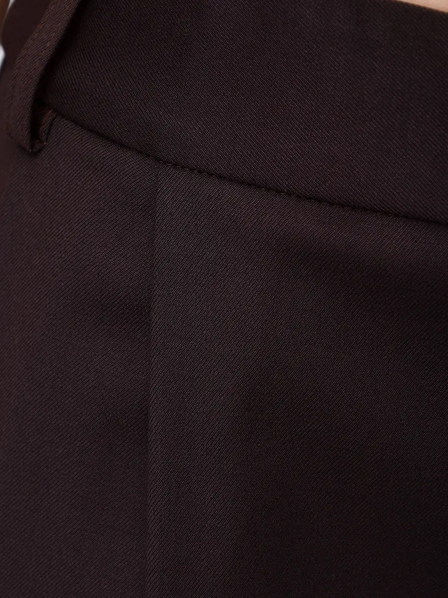 Брюки однотонные HINNOMINATE HMABW02220 Коричневый  Фото 6