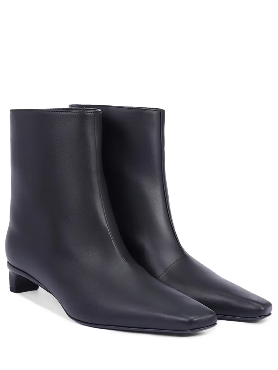 Ботильоны кожаные Celine LOULOU DE SAISON CELINE LDS Черный  Фото 2