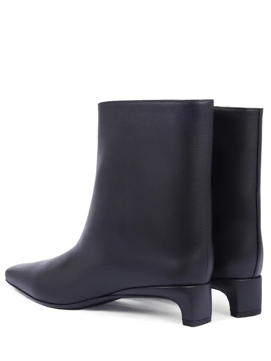 Ботильоны кожаные Celine LOULOU DE SAISON CELINE LDS Черный  Фото 4