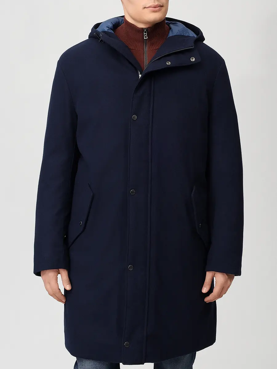Куртка однотонная BOSS 50550790/404 Синий  Фото 4