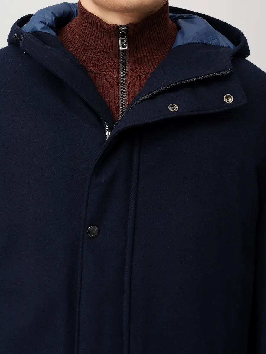 Куртка однотонная BOSS 50550790/404 Синий  Фото 5