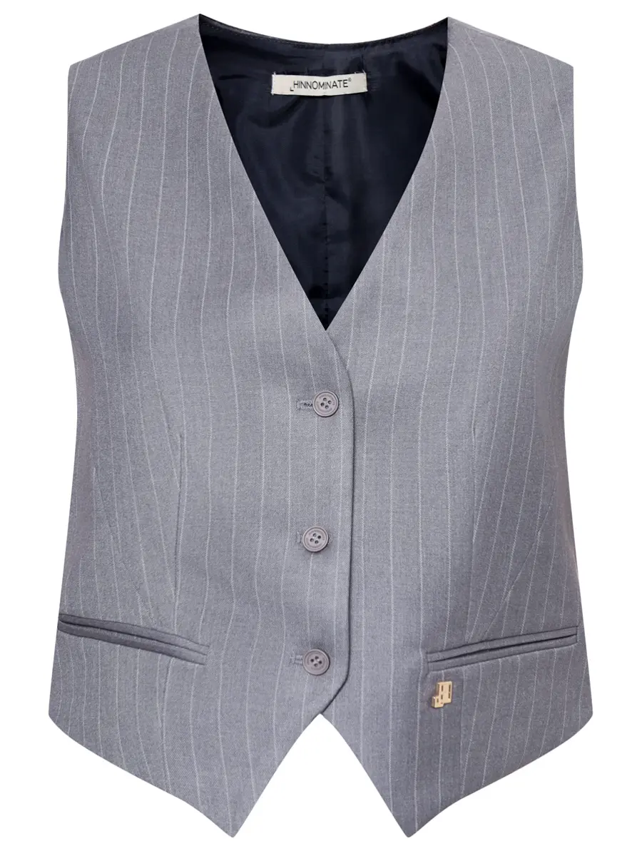 Жилет в полоску HINNOMINATE HMABW02242 Серый 