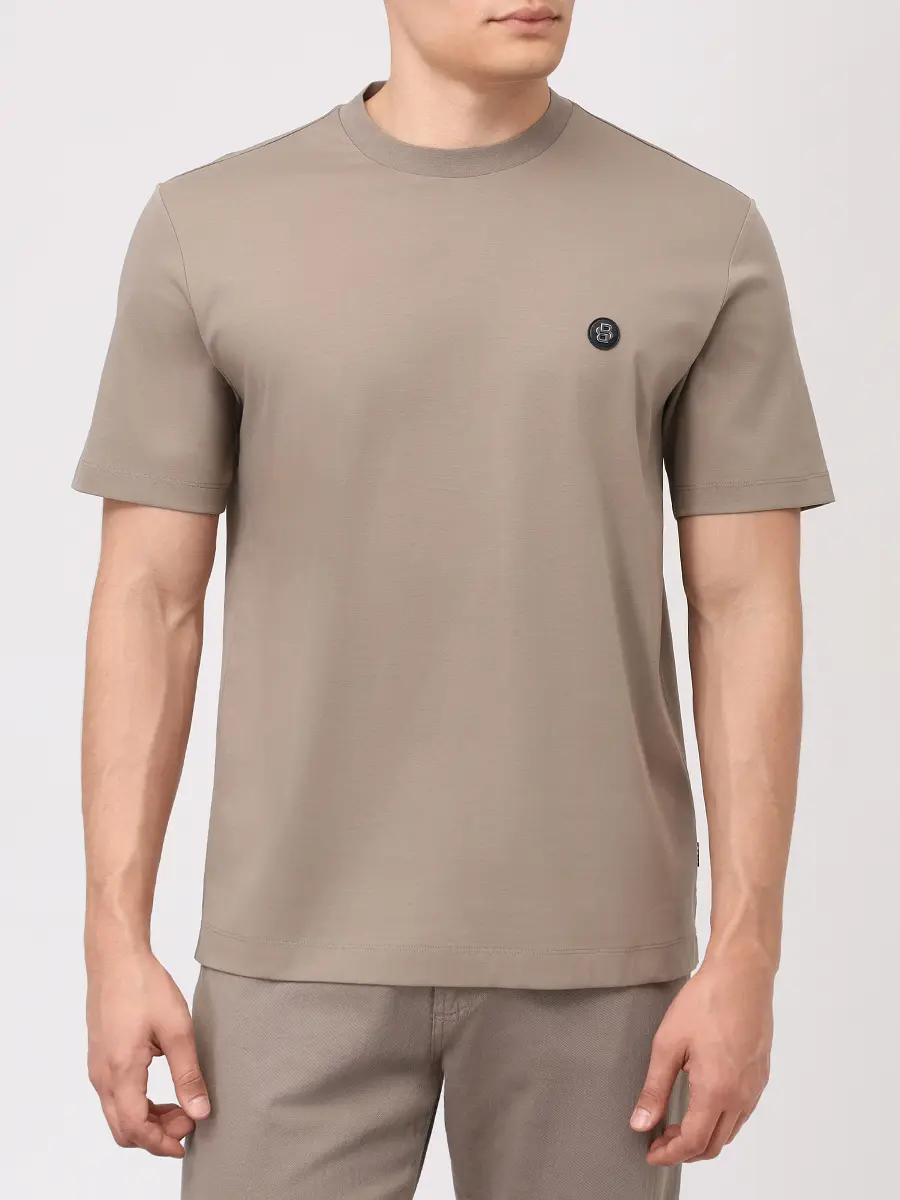 Футболка хлопковая BOSS 50520298/245 Зеленый  Фото 4