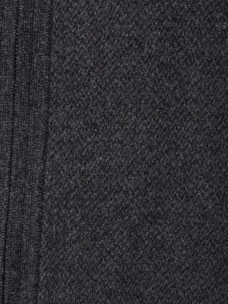 Кардиган из шерсти и хлопка BOSS 50549950/001 Серый  Фото 6