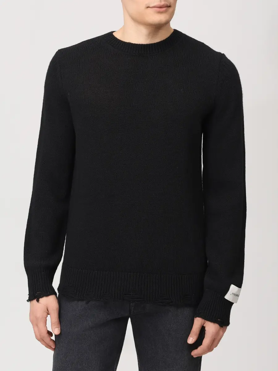 Джемпер вязаный HINNOMINATE HMABM01455 Черный  Фото 4