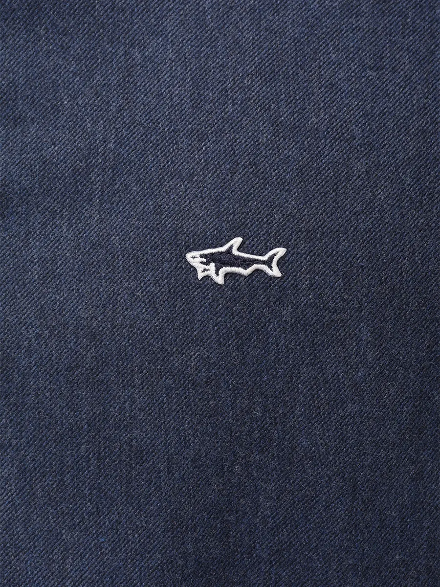 Рубашка Regular Fit хлопковая PAUL & SHARK 15313131CF/464 Синий  Фото 6