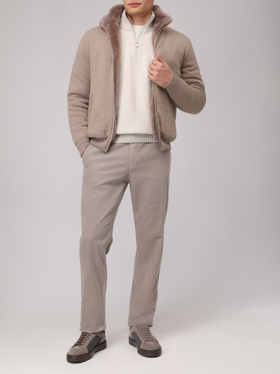 Джемпер шерстяной BOSS 50548669/271 Кремовый  Фото 2