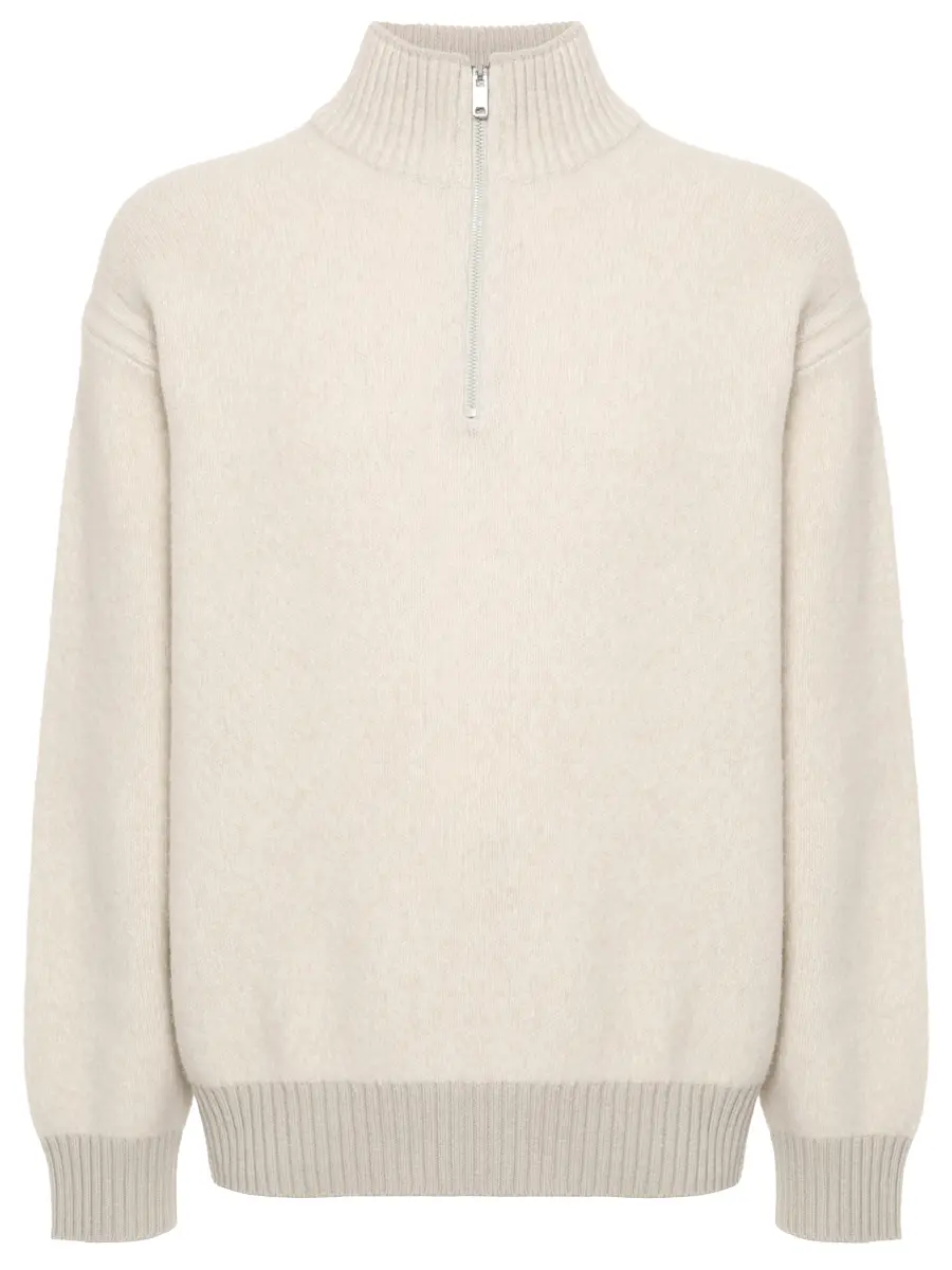 Джемпер шерстяной BOSS 50548669/271 Кремовый 