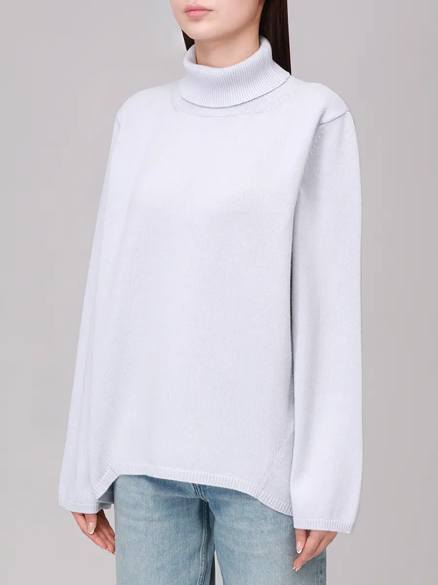 Свитер шерстяной LORENA ANTONIAZZI I25120DM34A_2472 503 Голубой  Фото 4