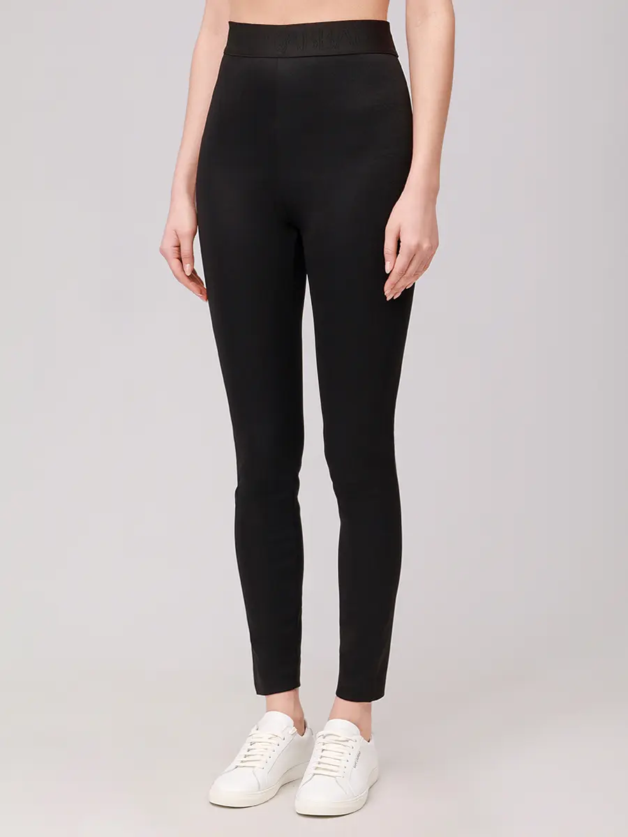 Леггинсы из вискозы DOLCE & GABBANA FTB5TT FUGRC N0000 Черный  Фото 4