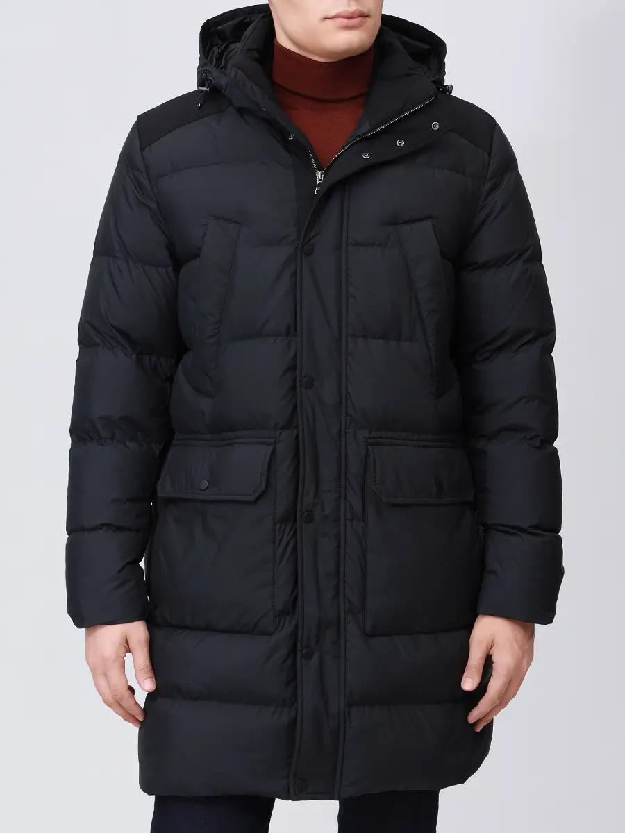 Пуховик стеганый PAUL & SHARK 14312592/011 Черный  Фото 4