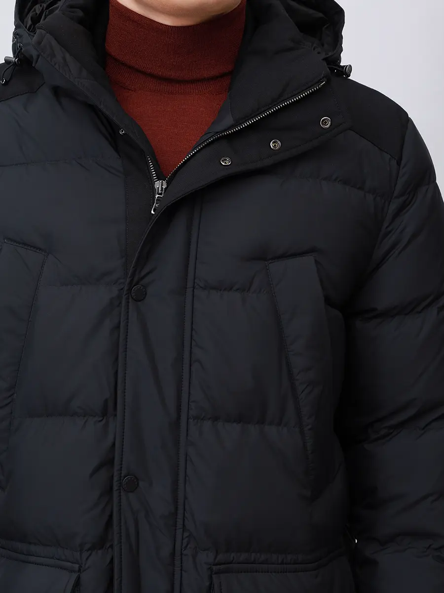 Пуховик стеганый PAUL & SHARK 14312592/011 Черный  Фото 5