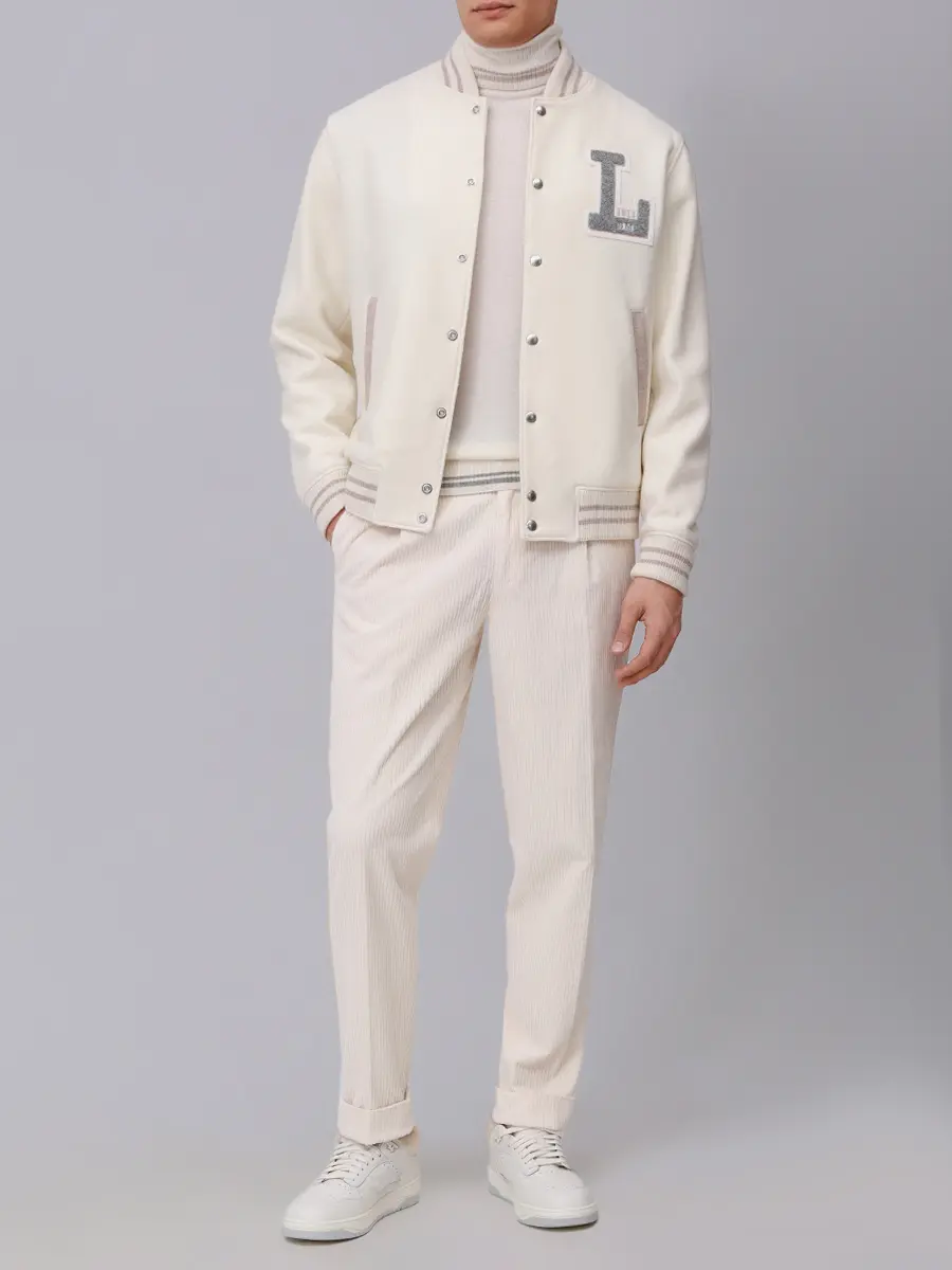 Брюки вельветовые L.B.M. 1911 55512/2/8491 Кремовый  Фото 2