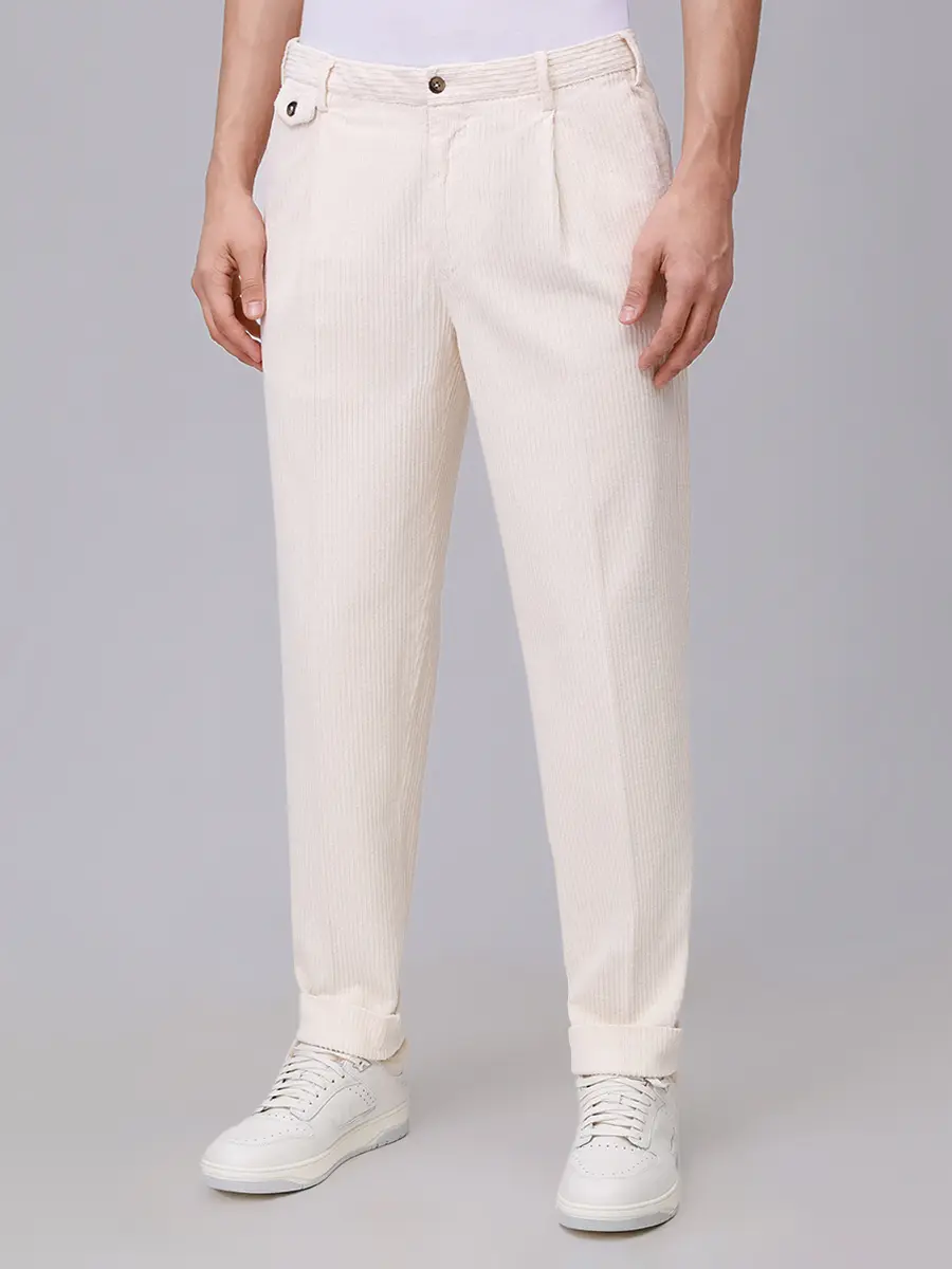 Брюки вельветовые L.B.M. 1911 55512/2/8491 Кремовый  Фото 4