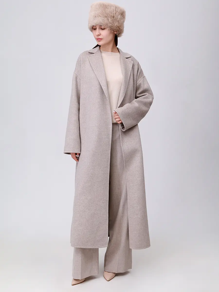 

Брюки шерстяные, Бежевый, T70602U-UW035U-N42