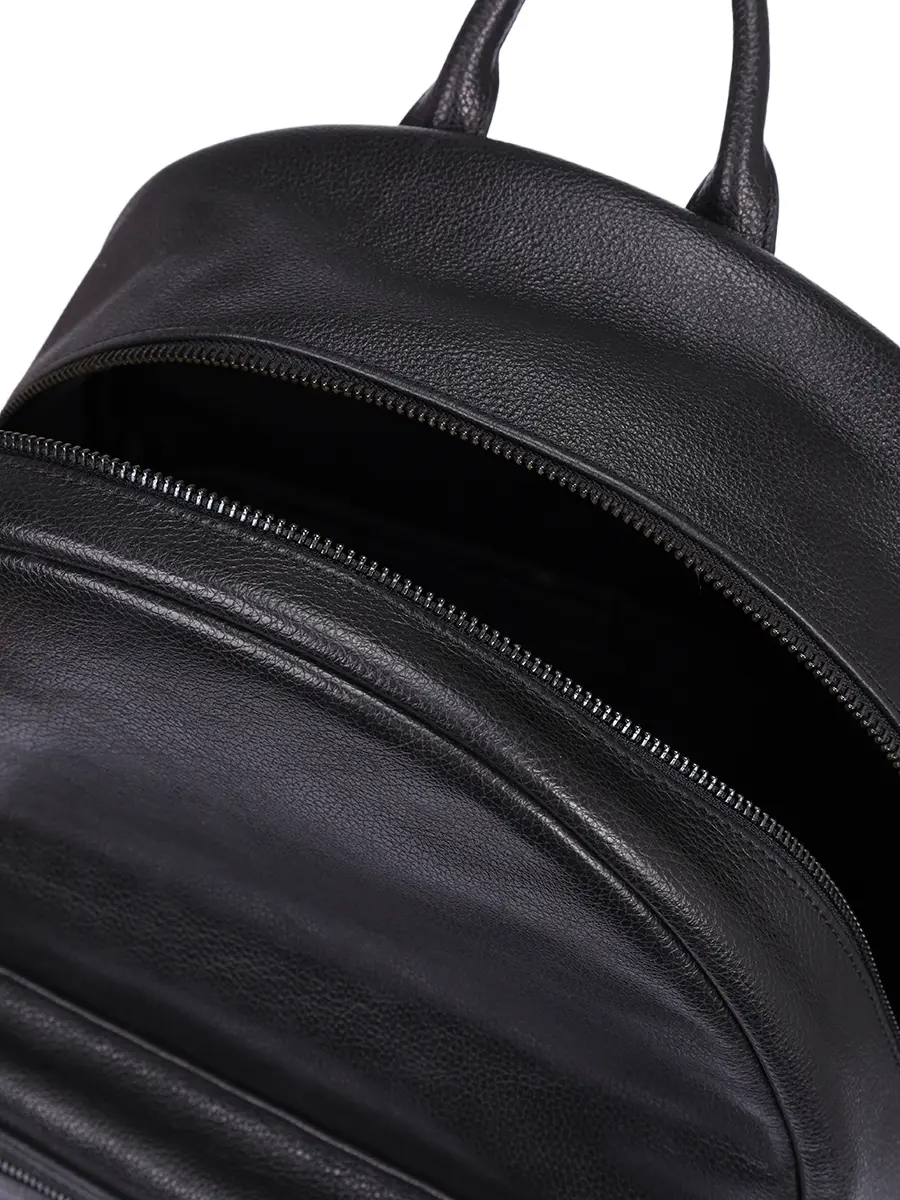 Рюкзак кожаный Milano Gentlemen LANCASTER 370-09-NOIR Черный  Фото 4