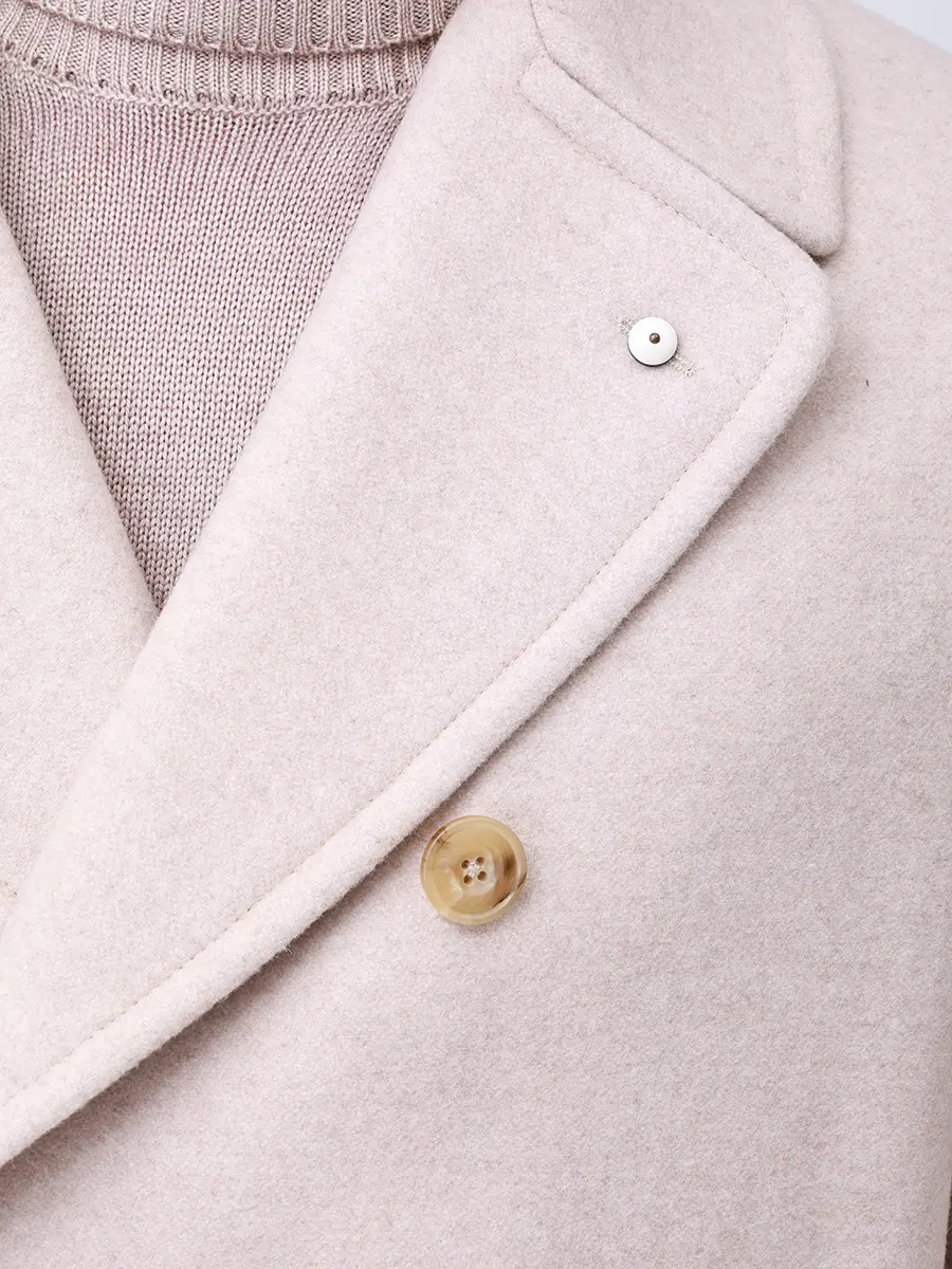 

Бушлат шерстяной, Кремовый, 57516/3/9324