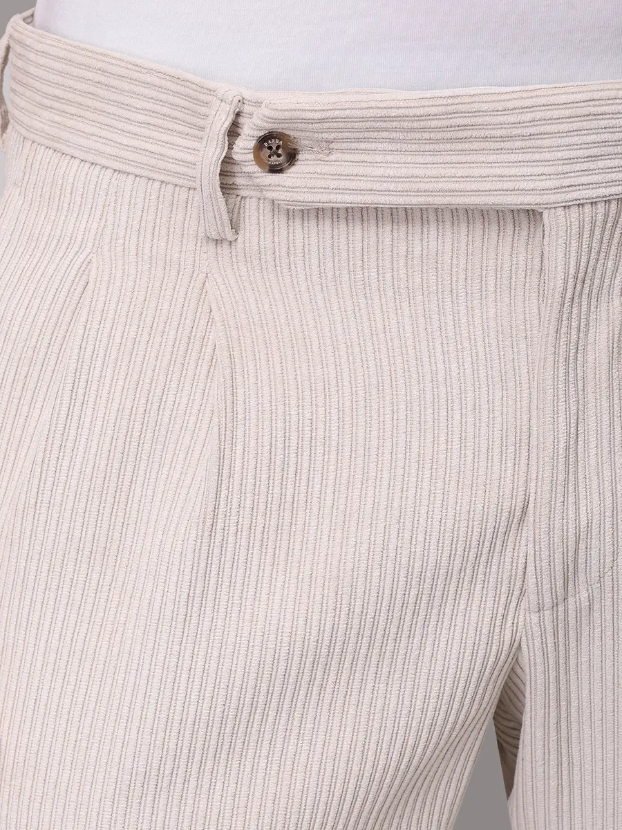 Брюки однотонные BARBA NAPOLI BU 3500/00007/51024/0005 Кремовый  Фото 5