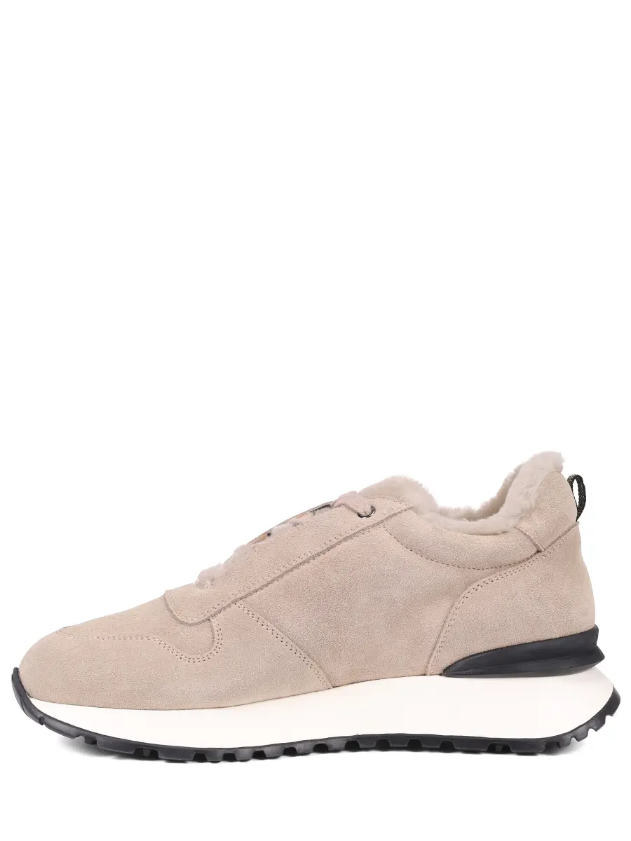 Кроссовки замшевые на меху DOUCAL`S DD8840WHITPM730NC15 Кремовый  Фото 3