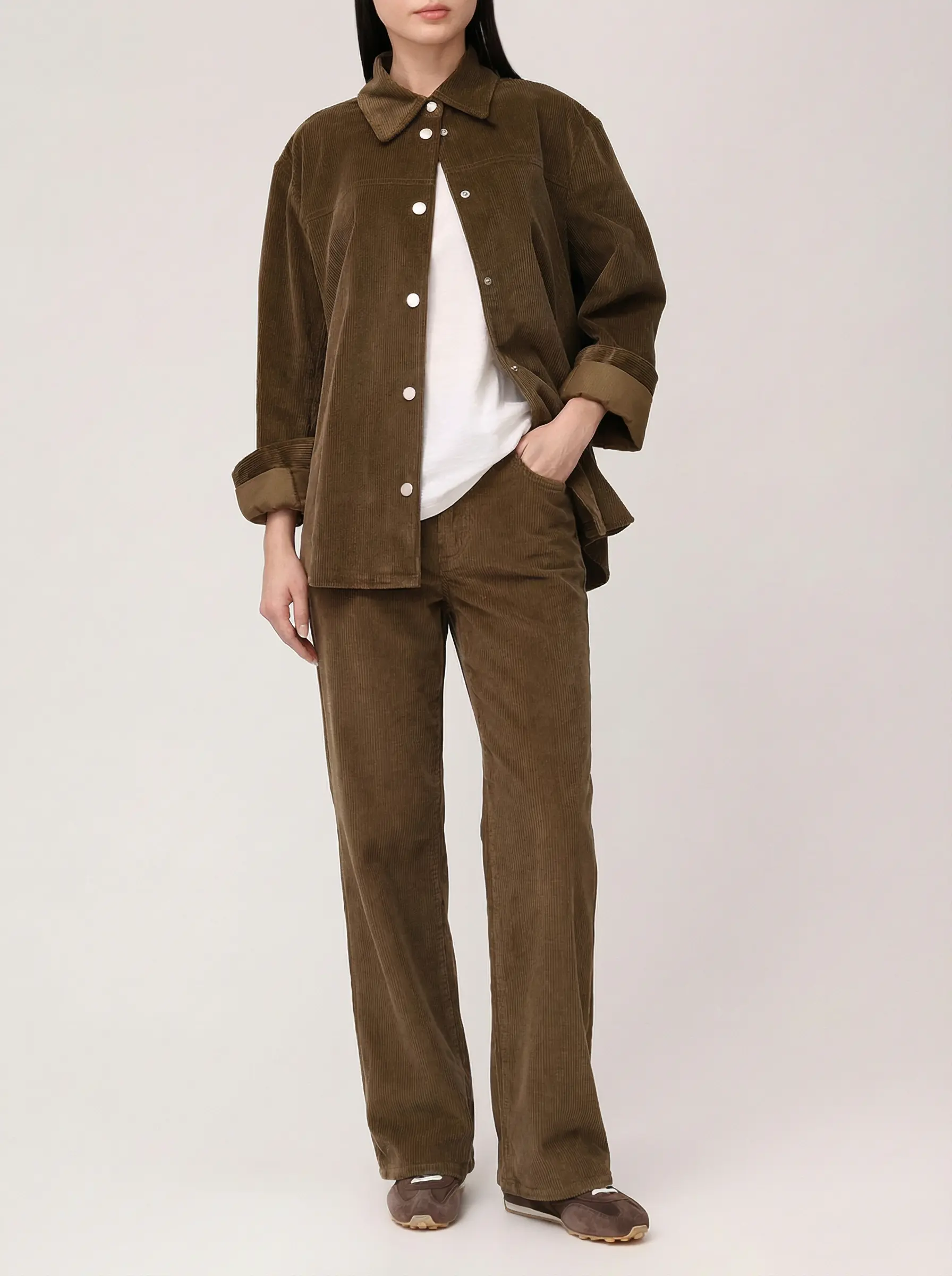 Рубашка вельветовая JACOB COHEN JDM_E0006 000 T816A RW Q24 Хаки  Фото 2