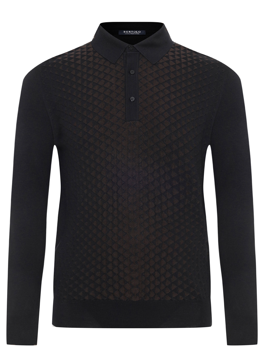 Поло из шерсти и шелка BERTOLO LUXURY MENSWEAR