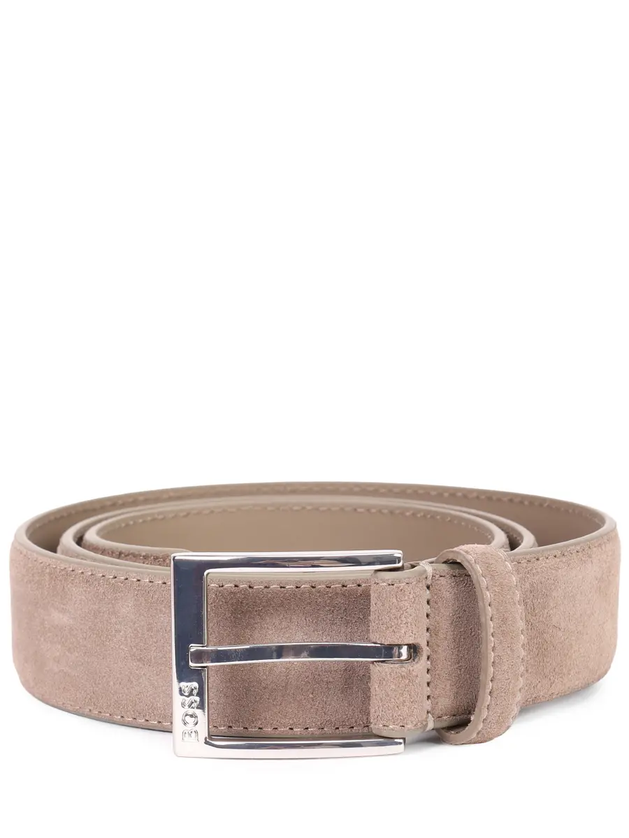 

Ремень замшевый, Бежевый, 50548344/261