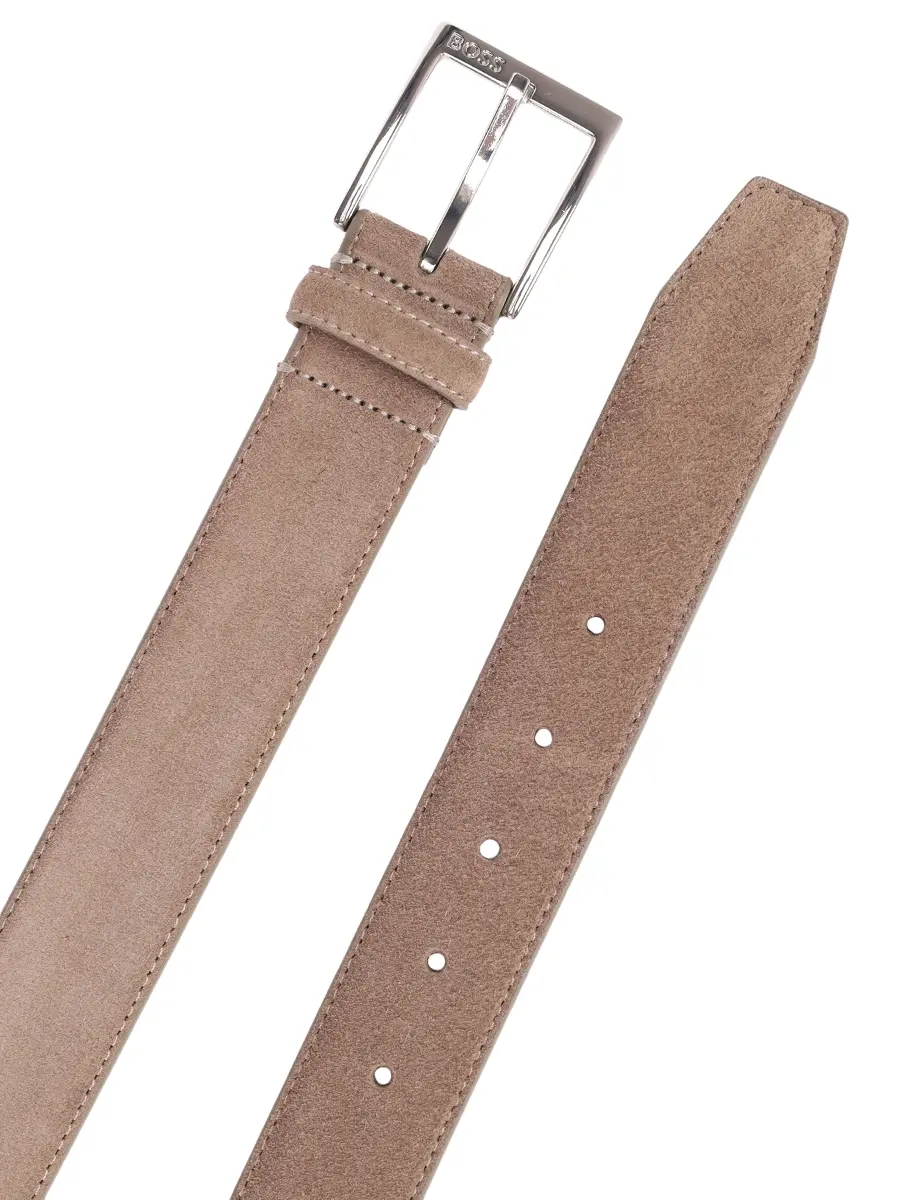 Ремень замшевый BOSS 50548344/261 Бежевый  Фото 3