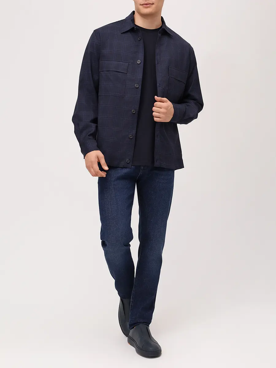 Футболка хлопковая PAUL & SHARK 15311622/050 Синий  Фото 2