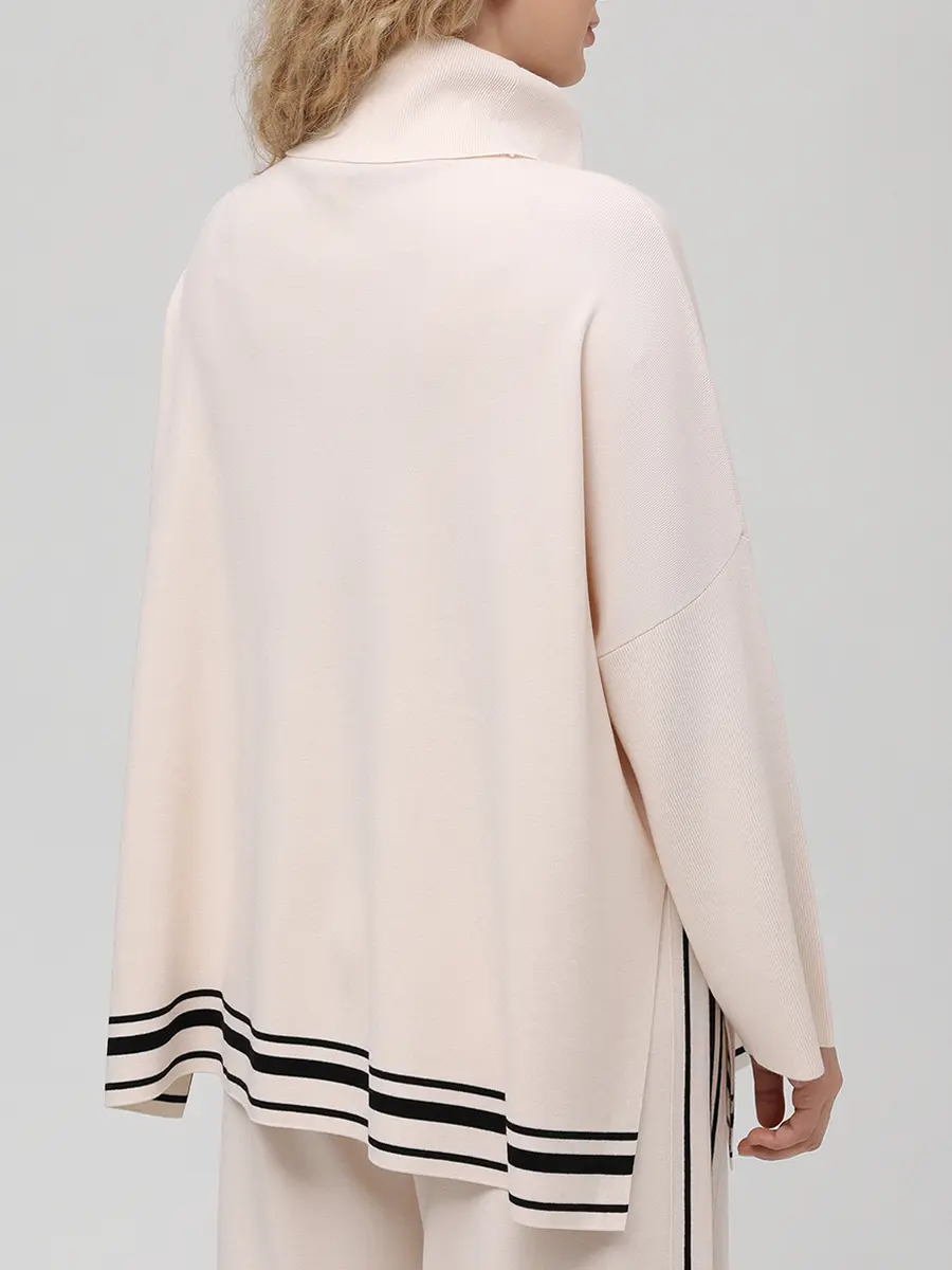 Джемпер из вискозы ELENA MIRO S735E010MMA2 Кремовый  Фото 3