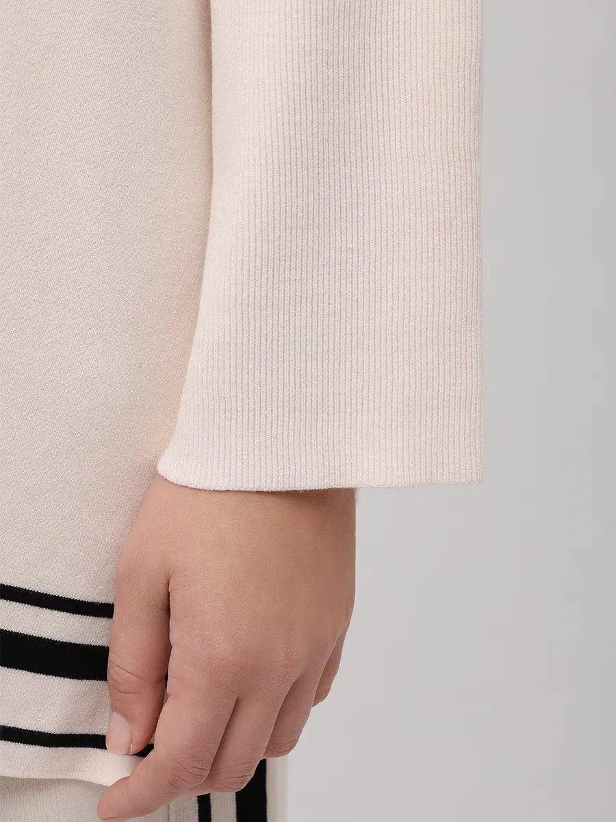 Джемпер из вискозы ELENA MIRO S735E010MMA2 Кремовый  Фото 5