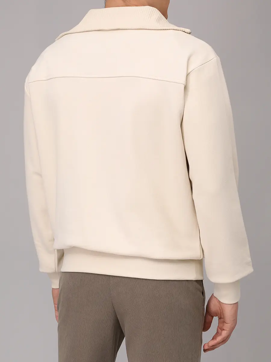 Толстовка хлопковая BOSS 50548947/131 Кремовый  Фото 3