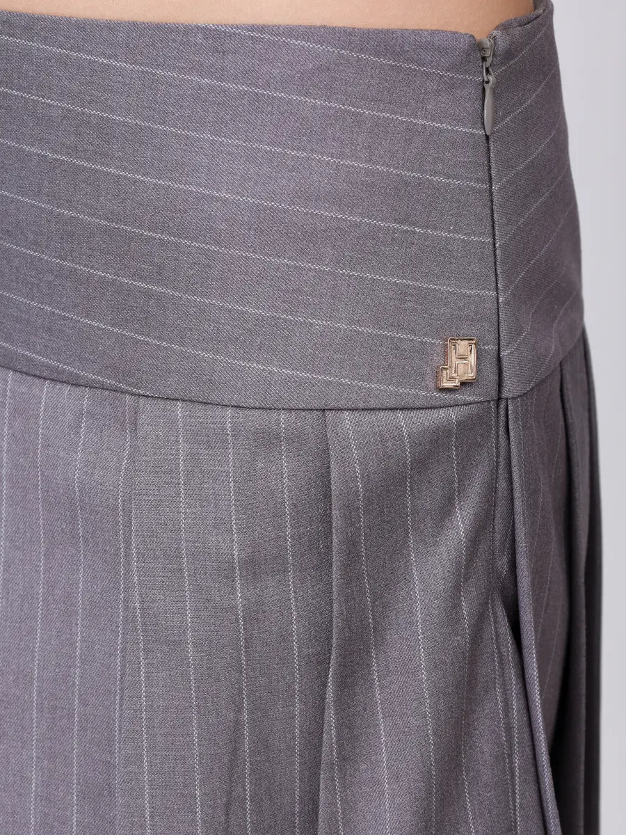 Юбка в полоску HINNOMINATE HMABW02250 Серый  Фото 5