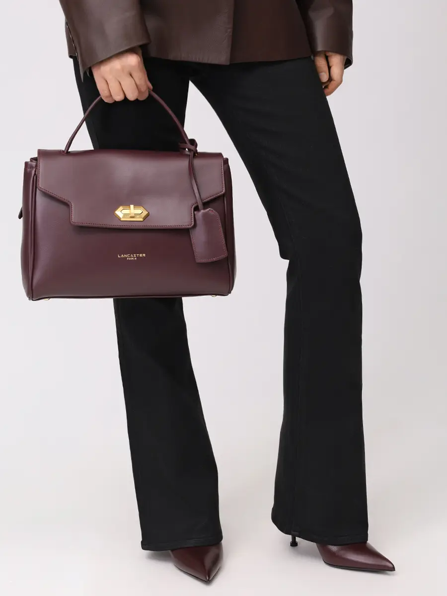 Сумка кожаная Donna Grace LANCASTER 531-071-BORDEAUX Бордовый  Фото 2