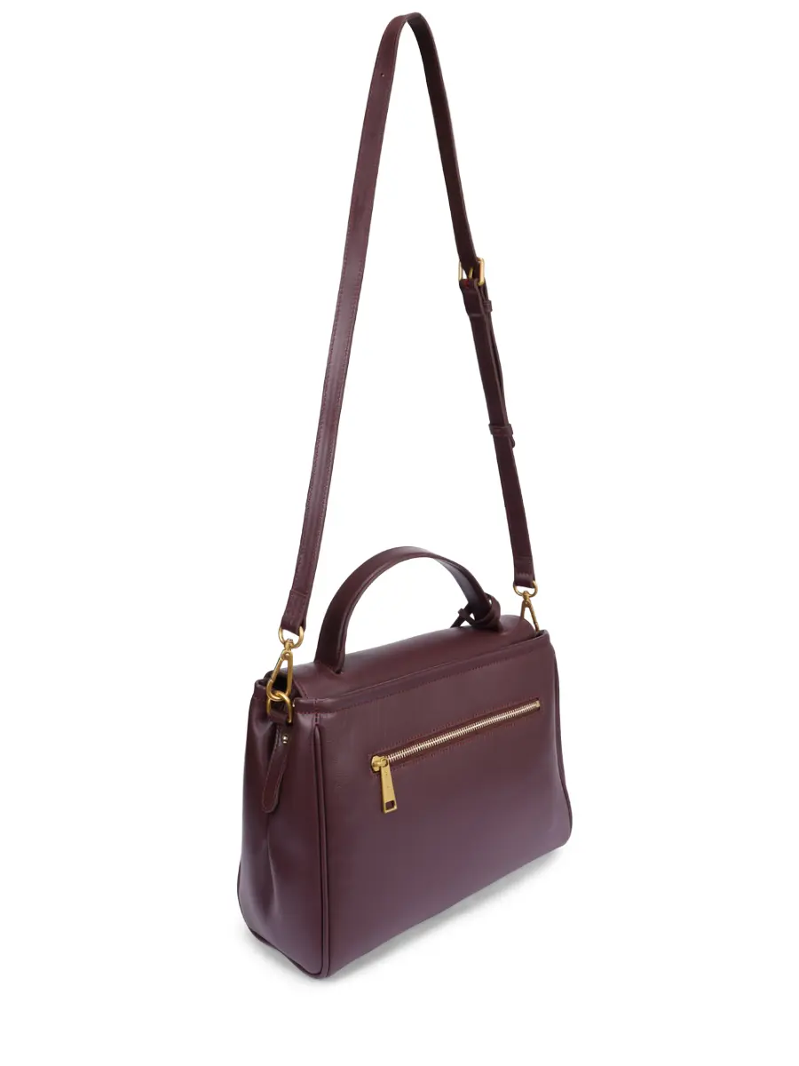 Сумка кожаная Donna Grace LANCASTER 531-071-BORDEAUX Бордовый  Фото 3