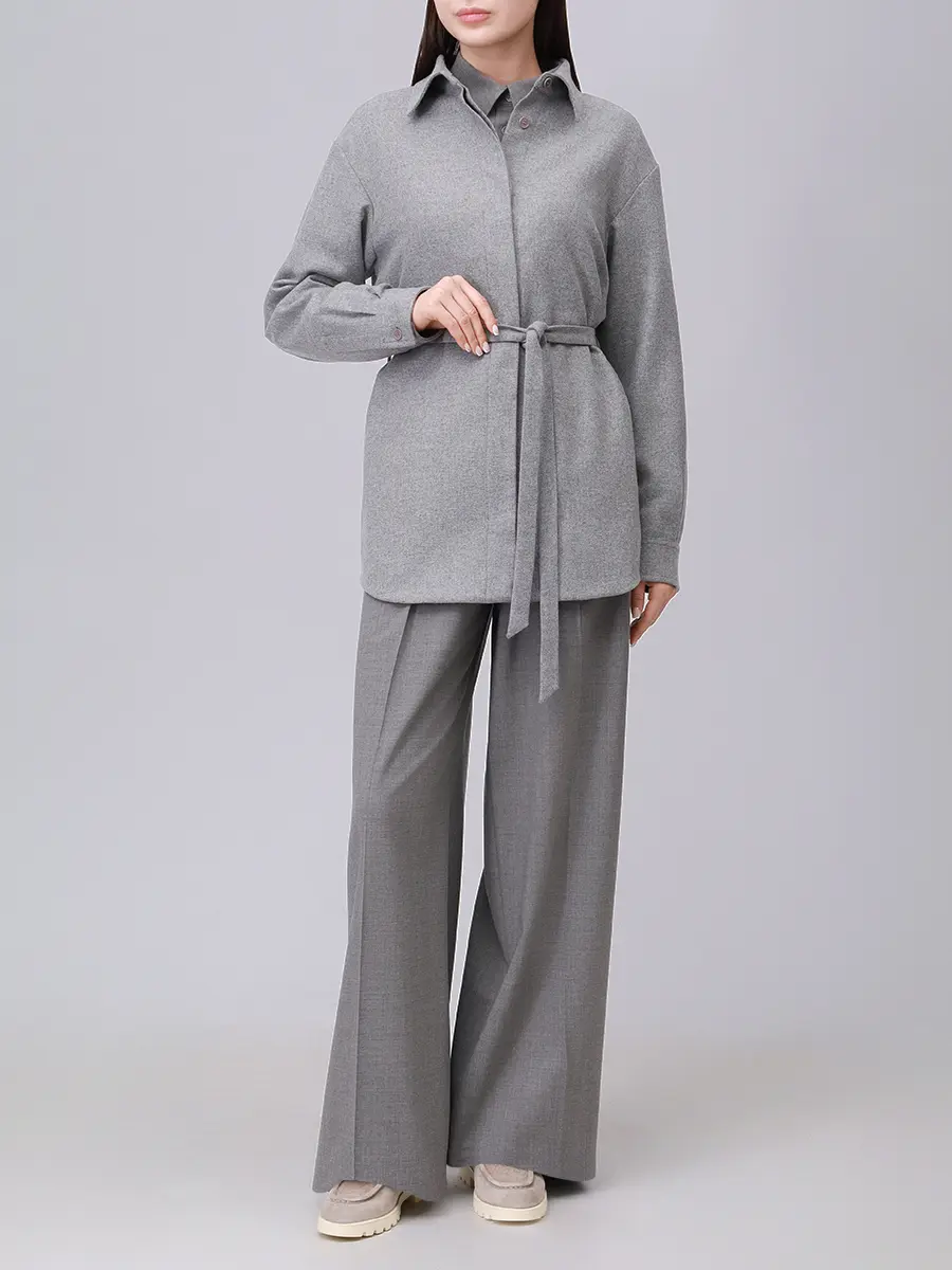 Полупальто шерстяное PAUL & SHARK 15352060/067 Серый  Фото 2