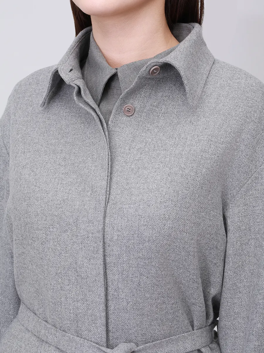 Полупальто шерстяное PAUL & SHARK 15352060/067 Серый  Фото 5