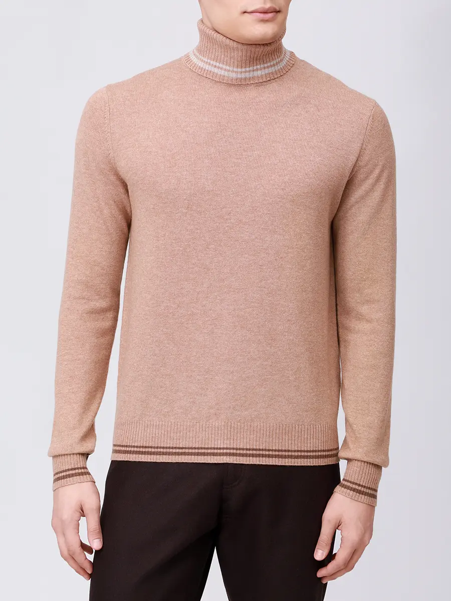 Свитер из шерсти и кашемира L.B.M. 1911 59503/2/6351 Бежевый  Фото 4