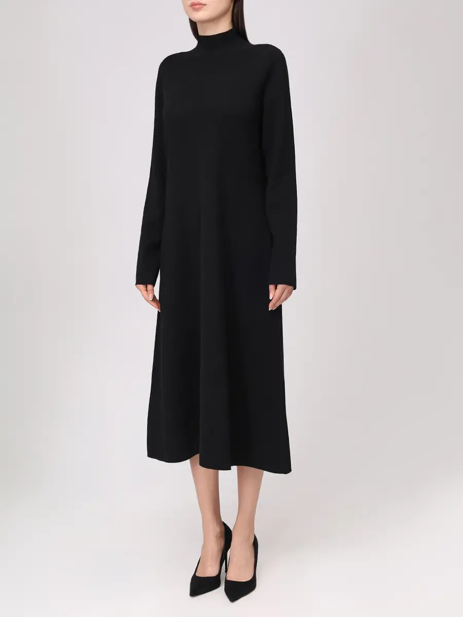 Платье шерстяное ANTONELLI FIRENZE P6150-01037-8000 Черный  Фото 4