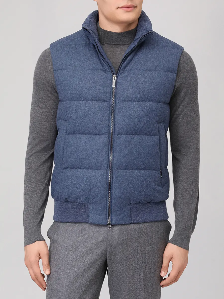 Жилет стеганый HETREGO 8P520 F 25W015 DEN ZACK Голубой  Фото 4