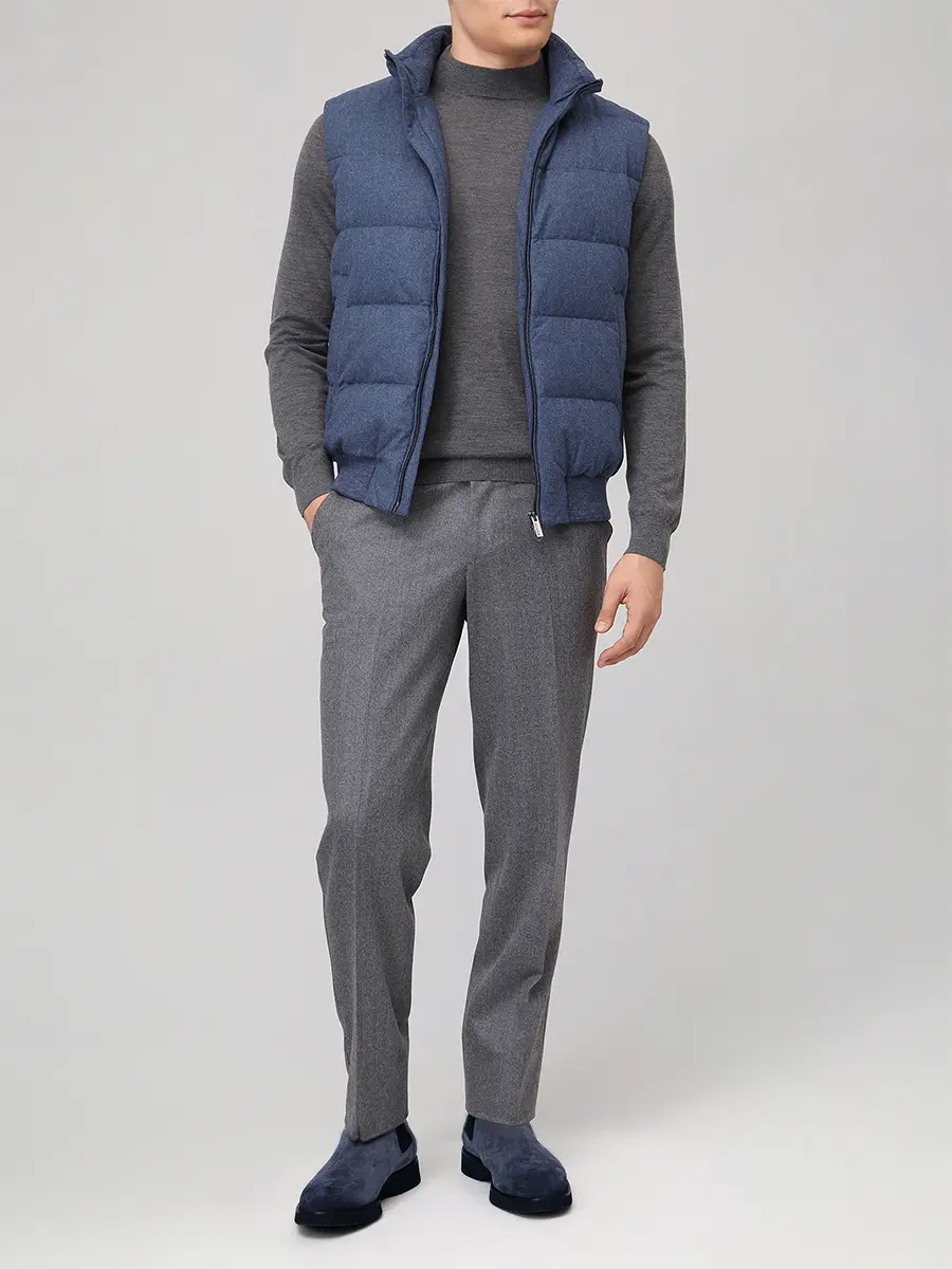 Жилет стеганый HETREGO 8P520 F 25W015 DEN ZACK Голубой  Фото 2