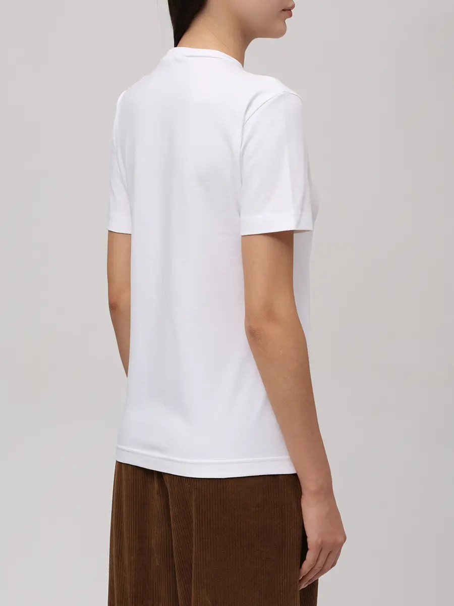 Футболка хлопковая CIRCOLO 1901 FD3709 OTTIC Белый  Фото 3