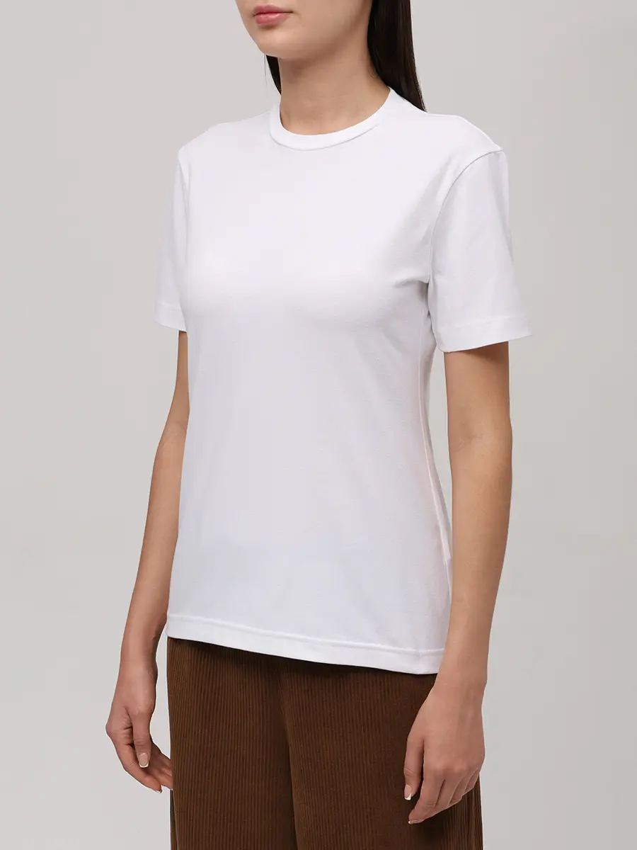 Футболка хлопковая CIRCOLO 1901 FD3709 OTTIC Белый  Фото 4