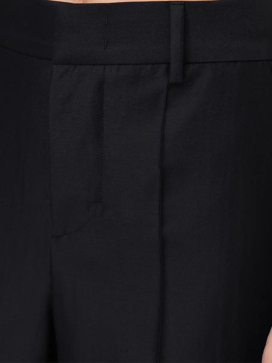 Брюки шерстяные ALBERTA FERRETTI A031266360555 Черный  Фото 5