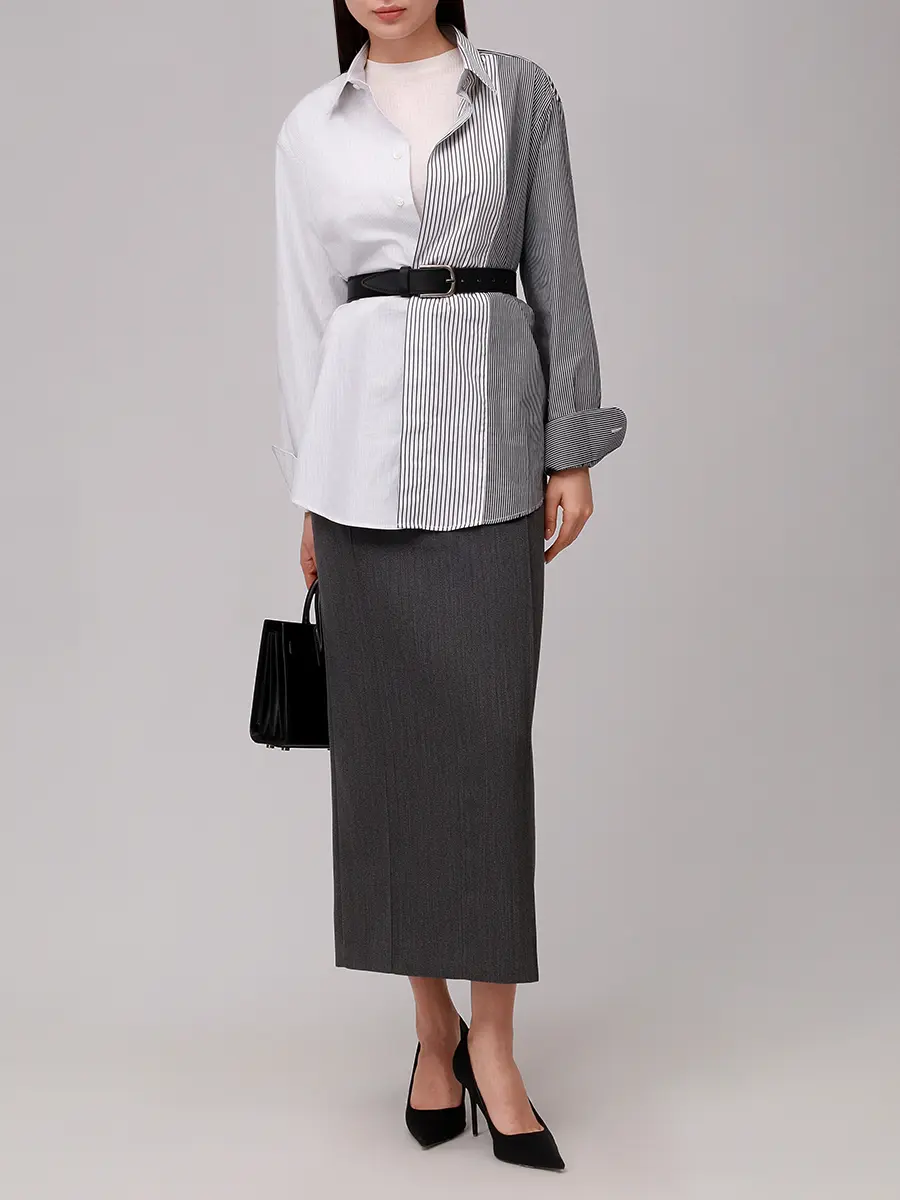 Лонгслив из вискозы и шерсти LOULOU DE SAISON ORTIGIA LDS Белый  Фото 2