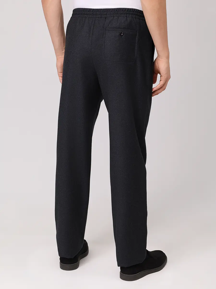 Брюки шерстяные AGNONA T710U6U-U1142U-K76 Серый  Фото 3