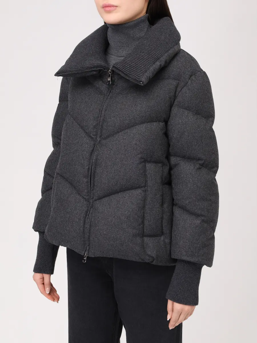 Пуховик стеганый HETREGO 8P743 F 25W015 PMM RATUFA Серый  Фото 4