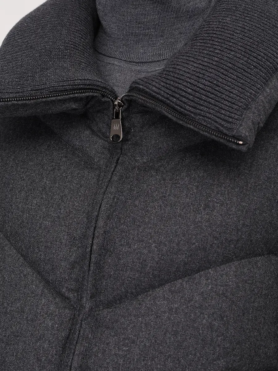 Пуховик стеганый HETREGO 8P743 F 25W015 PMM RATUFA Серый  Фото 5