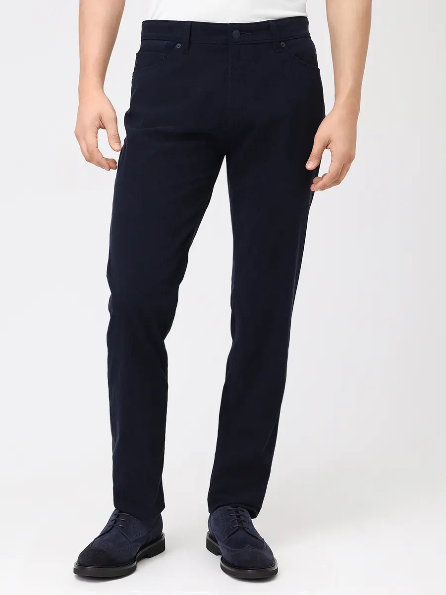 Брюки вельветовые BOSS 50551410/404 Синий  Фото 4