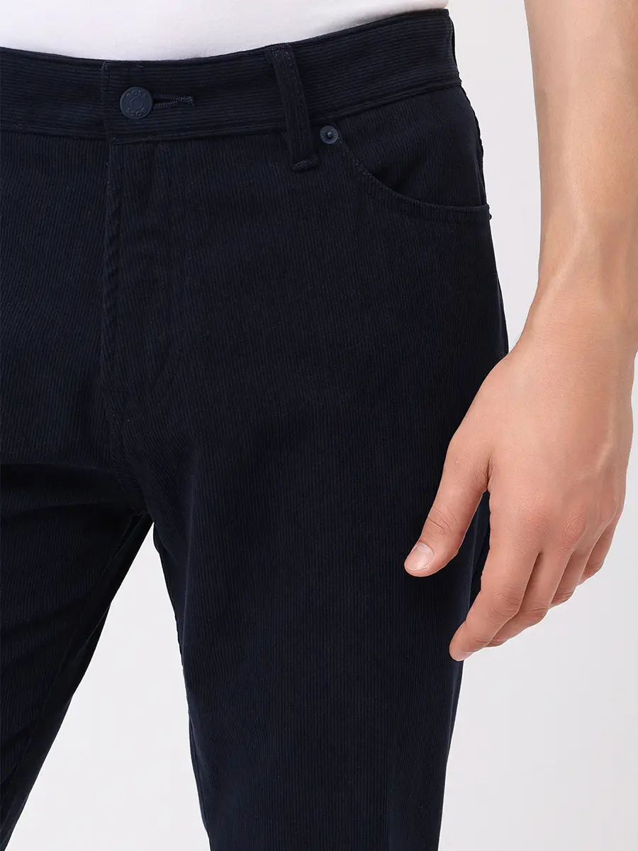 Брюки вельветовые BOSS 50551410/404 Синий  Фото 5