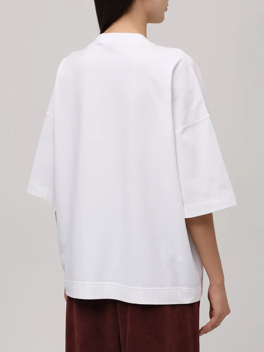 Футболка хлопковая CIRCOLO 1901 FD3712 OTTIC Белый  Фото 3